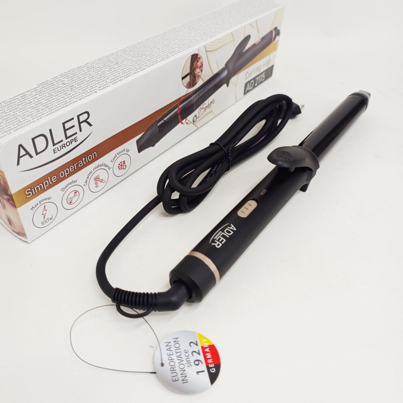 Плойка для завивки волосся Adler AD 2115 Curly 100Вт з керамічним покриттям діаметр 25 мм